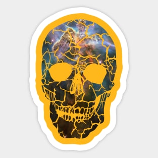 Galaxy Skull Sticker